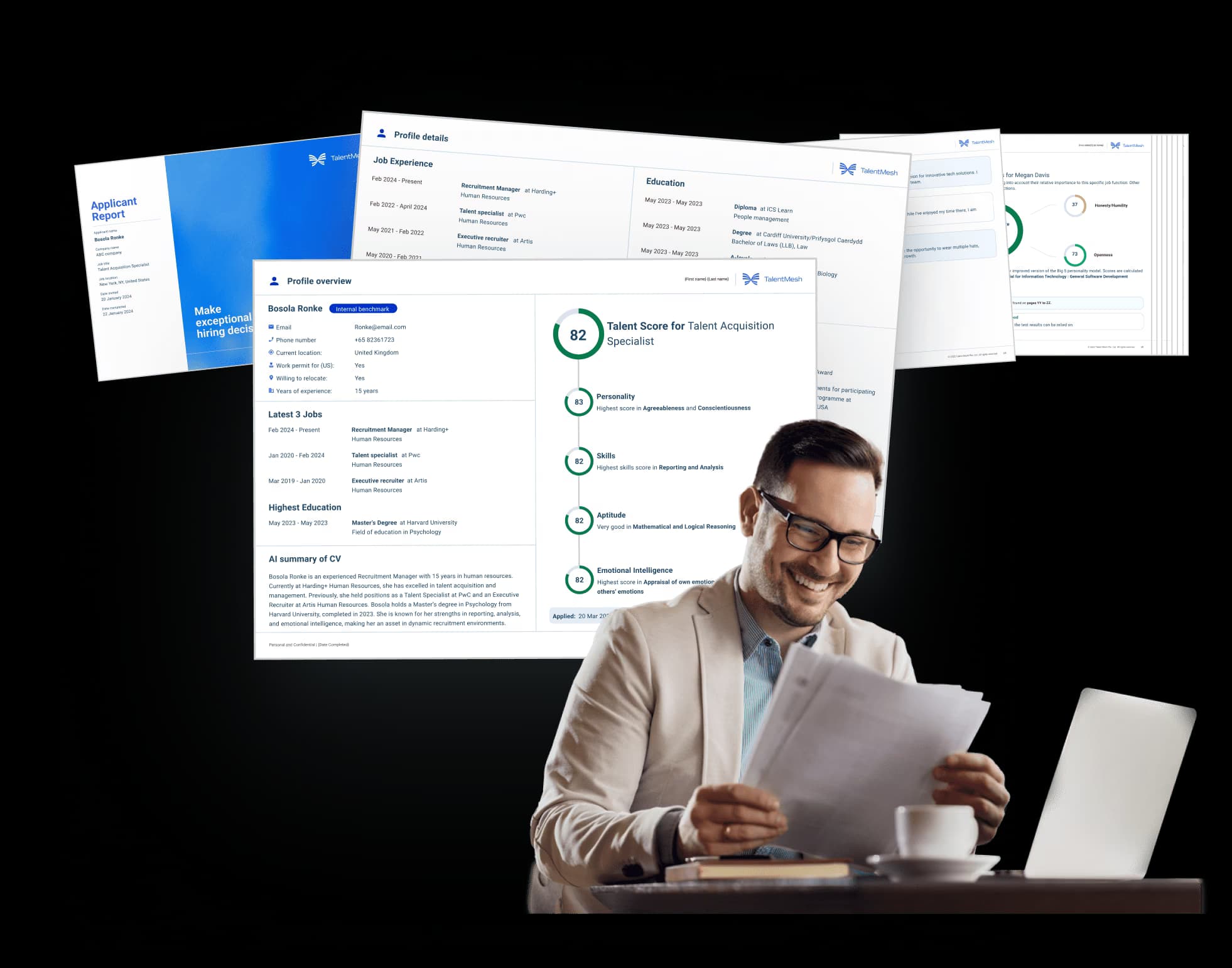recruiter reviewing talentmesh reports recruiter reviewing talentmesh reports